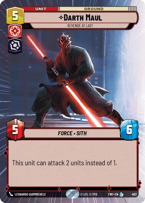 Darth Maul, Revenge At Last (Hyperspace Foil)