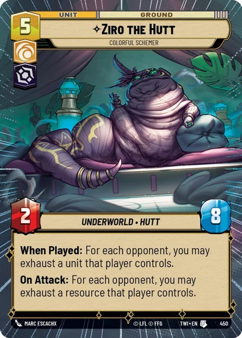 Ziro the Hutt, Colorful Schemer (Hyperspace Foil)