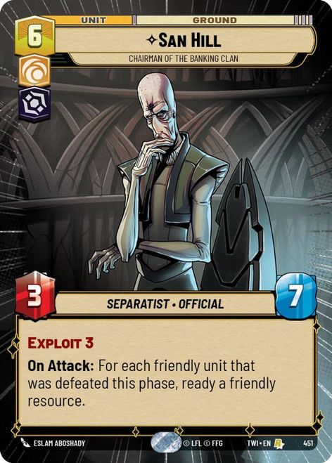 San Hill, Chairman of the Banking Clan (Hyperspace Foil)