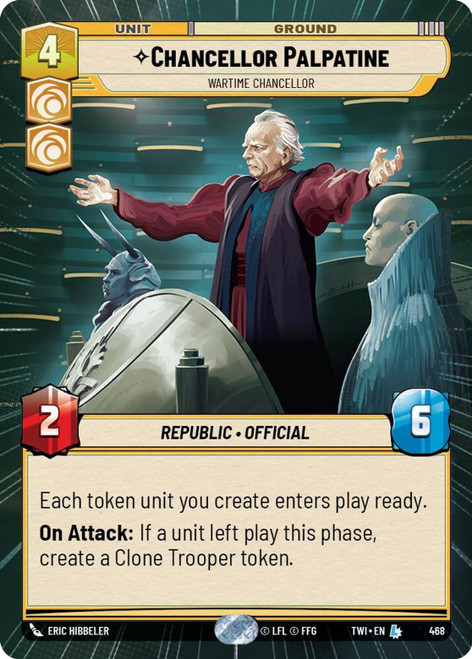 Chancellor Palpatine, Wartime Chancellor (Hyperspace Foil)