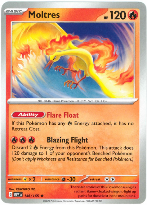 Scarlet & Violet 151 146/165 Moltres (Non-Holo)