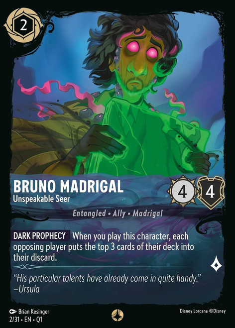 Bruno Madrigal,Unspeakable Seer (Deep Trouble)