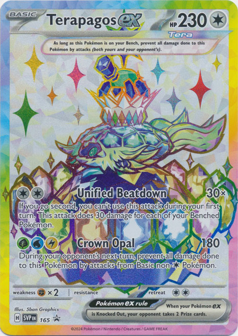 Scarlet & Violet Promo SVP165 Terapgos ex (Full Art)