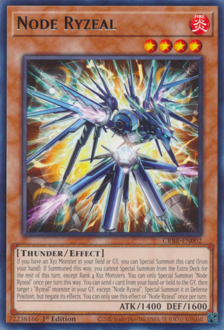 CRBR-EN002 Node Ryzeal (Super Rare)