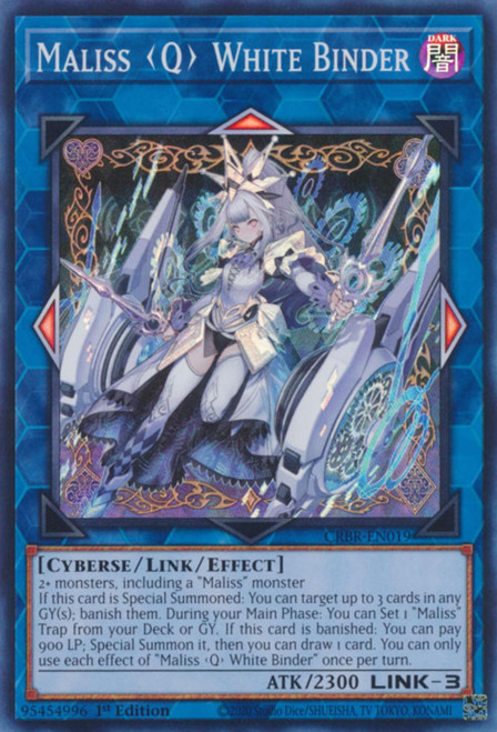 CRBR-EN019 Maliss <Q> White Binder (Collector's Rare)