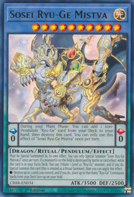 CRBR-EN034 Sosei Ryu-Ge Mistva (Ultra Rare)