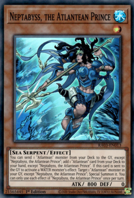 RA03-EN013 Neptabyss, the Atlantean Prince (Super Rare)