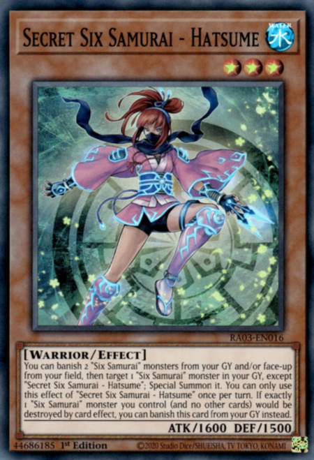 RA03-EN016 Secret Six Samurai - Hatsume (Super Rare)