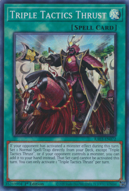 RA03-EN072 Triple Tactics Thrust (Super Rare)