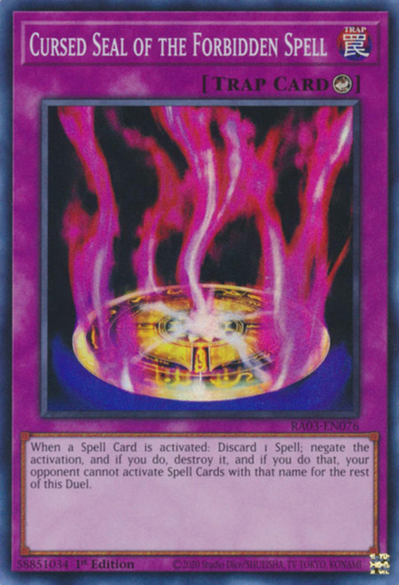RA03-EN076 Cursed Seal of the Forbidden Spell (Super Rare)