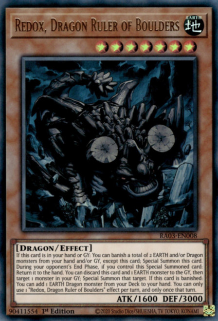 RA03-EN008 Redox, Dragon Ruler of Boulders (Ultra Rare)