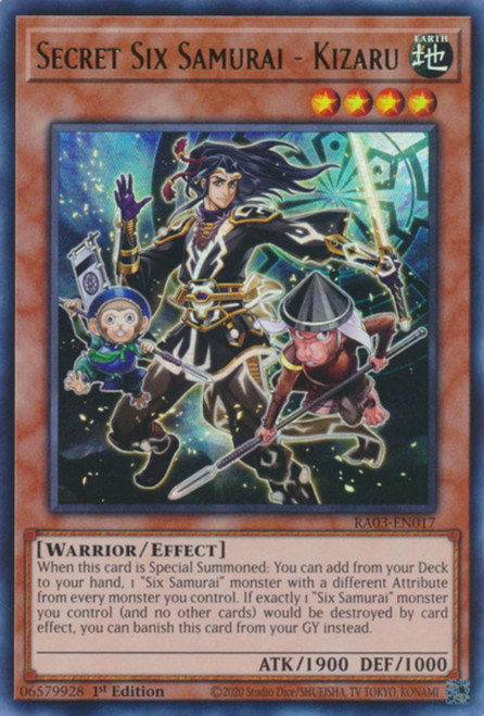 RA03-EN017 Secret Six Samurai - Kizaru (Ultra Rare)