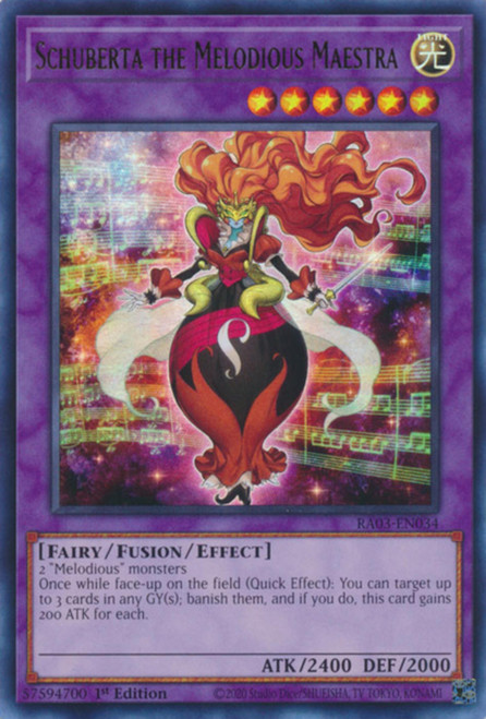 RA03-EN034 Schuberta the Melodious Maestra (Ultra Rare)