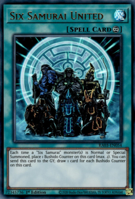 RA03-EN054 Six Samurai United (Ultra Rare)