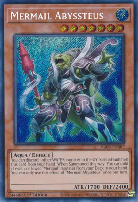 RA03-EN007 Mermail Abyssteus (Secret Rare)