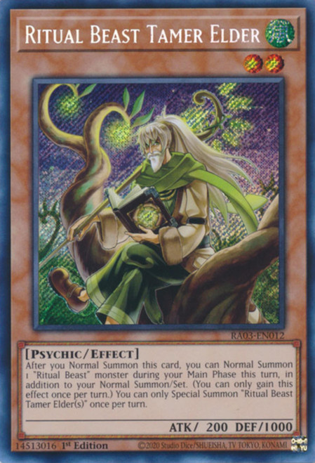 RA03-EN012 Ritual Beast Tamer Elder (Secret Rare)