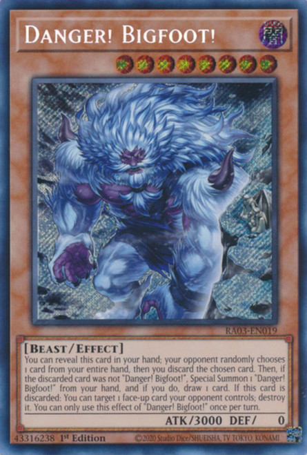 RA03-EN019 Danger Bigfoot (Alternate Artwork) (Secret Rare)