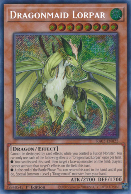 RA03-EN022 Dragonmaid Lorpar (Secret Rare)