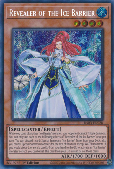 RA03-EN028 Revealer of the Ice Barrier (Secret Rare)