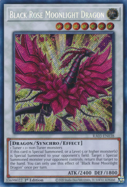 RA03-EN038 Black Rose Moonlight Dragon (Secret Rare)