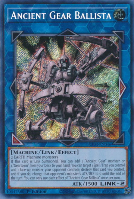 RA03-EN046 Ancient Gear Ballista (Secret Rare)