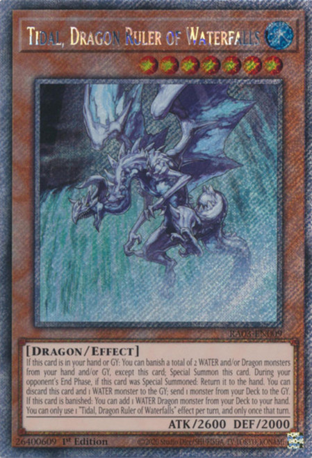 RA03-EN009 Tidal, Dragon Ruler of Waterfalls (Platinum Secret Rare)
