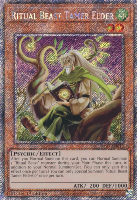 RA03-EN012 Ritual Beast Tamer Elder (Platinum Secret Rare)