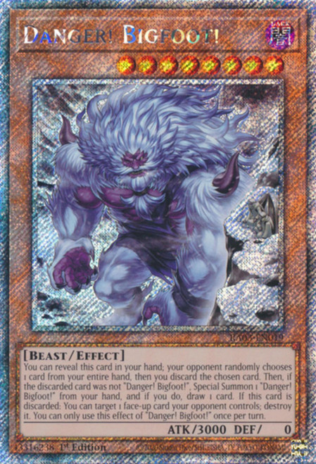 RA03-EN019 Danger Bigfoot (Alternate Artwork) (Platinum Secret Rare)