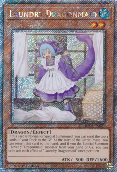 RA03-EN021 Laundry Dragonmaid (Platinum Secret Rare)