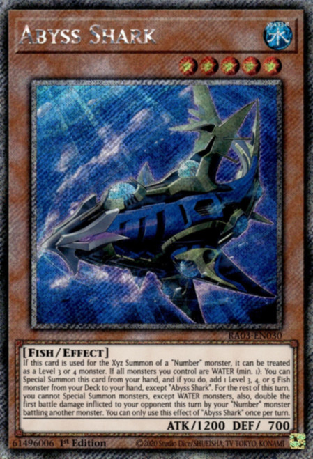 RA03-EN030 Abyss Shark (Platinum Secret Rare)
