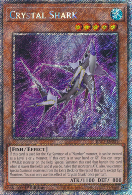 RA03-EN031 Crystal Shark (Platinum Secret Rare)