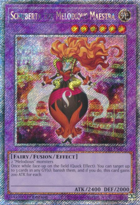 RA03-EN034 Schuberta the Melodious Maestra (Platinum Secret Rare)