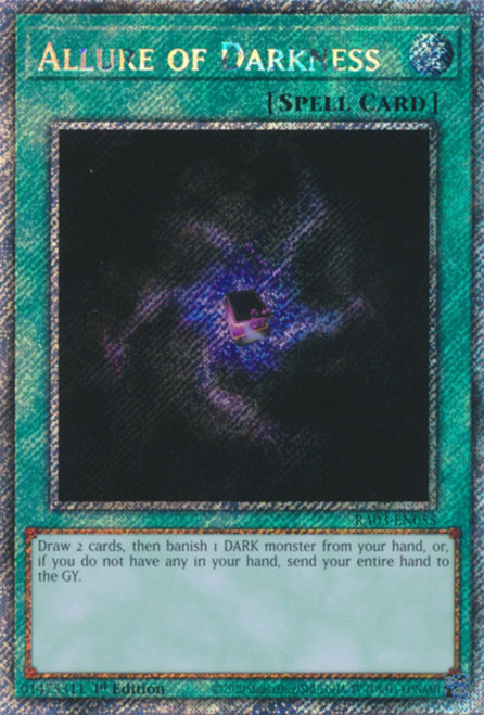 RA03-EN055 Allure of Darkness (Platinum Secret Rare)