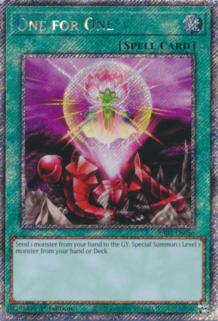 RA03-EN056 One for One (Platinum Secret Rare)