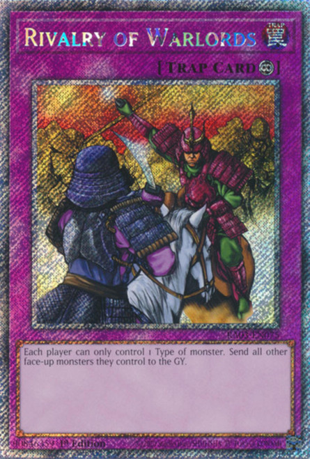 RA03-EN075 Rivalry of Warlords (Platinum Secret Rare)