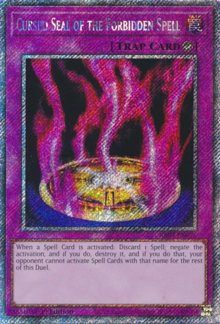RA03-EN076 Cursed Seal of the Forbidden Spell (Platinum Secret Rare)