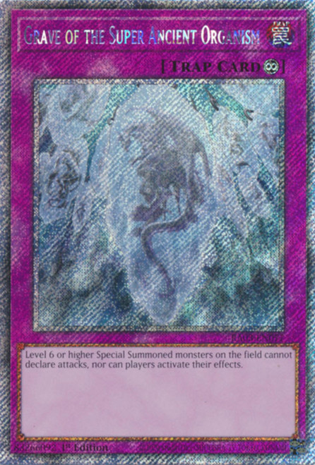 RA03-EN077 Grave of the Super Ancient Organism (Platinum Secret Rare)