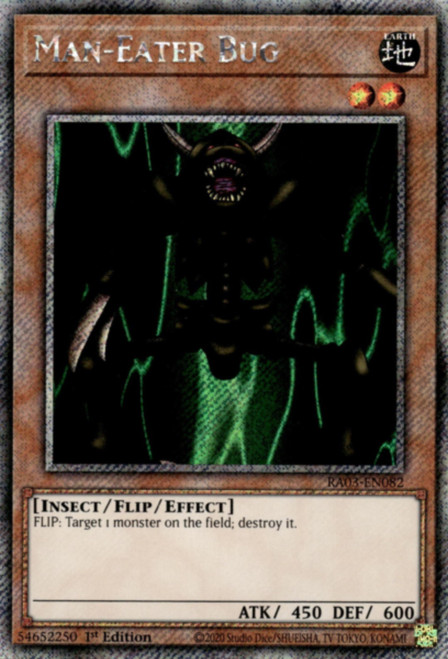 RA03-EN082 Man-Eater Bug (Platinum Secret Rare)