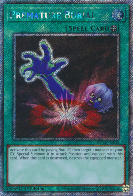 RA03-EN103 Premature Burial (Platinum Secret Rare)