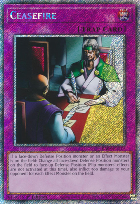 RA03-EN105 Ceasefire (Platinum Secret Rare)