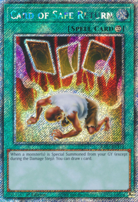 RA03-EN114 Card of Safe Return (Platinum Secret Rare)