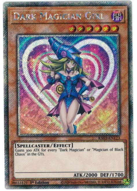 RA03-EN123 Dark Magician Girl (Version 2) (Platinum Secret Rare)