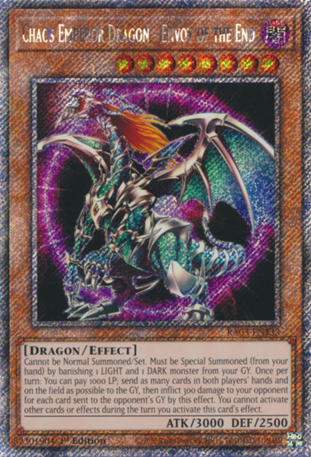RA03-EN133 Chaos Emperor Dragon - Envoy of the End (Platinum Secret Rare)