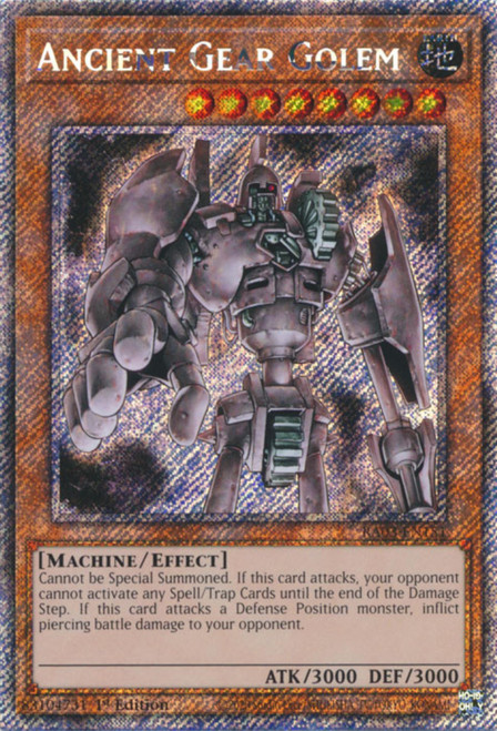 RA03-EN151 Ancient Gear Golem (Platinum Secret Rare)