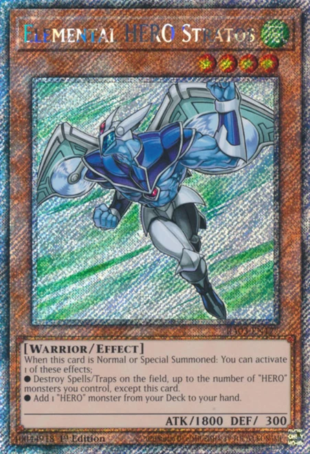 RA03-EN177 Elemental HERO Stratos (Platinum Secret Rare)