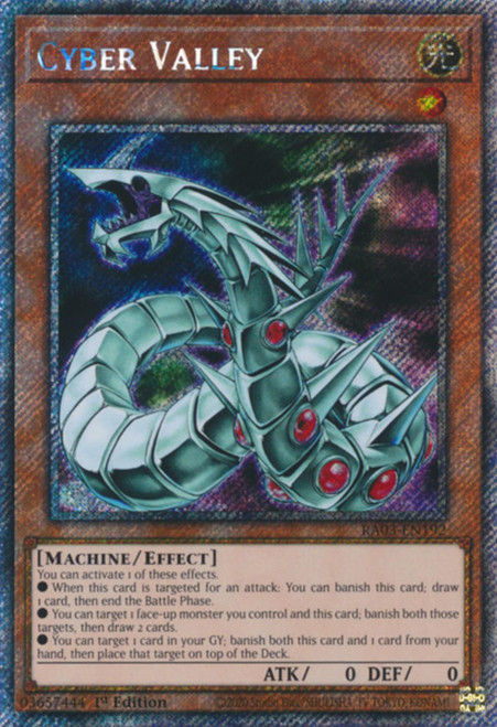 RA03-EN192 Cyber Valley (Platinum Secret Rare)