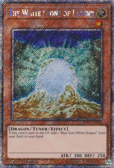 RA03-EN208 The White Stone of Legend (Platinum Secret Rare)