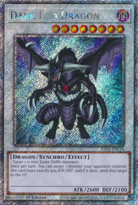RA03-EN216 Dark End Dragon (Platinum Secret Rare)