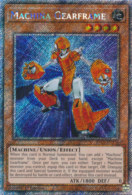 RA03-EN234 Machina Gearframe (Platinum Secret Rare)
