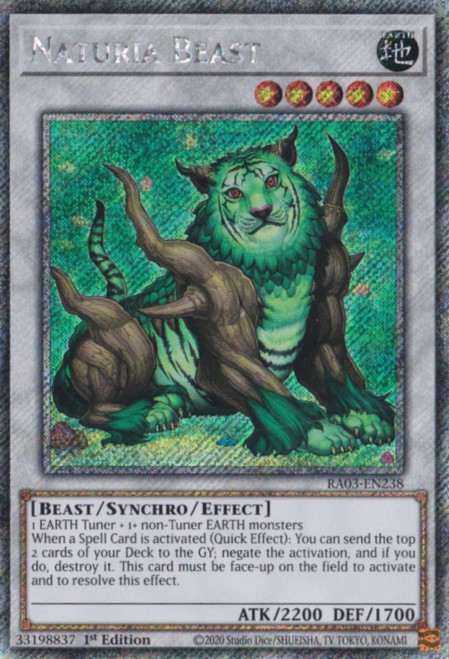RA03-EN238 Naturia Beast (Platinum Secret Rare)
